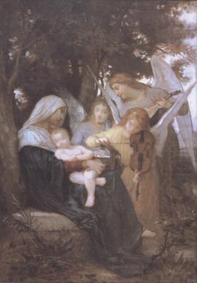 Sketch for Song of the Angels (mk26), Adolphe William Bouguereau